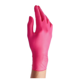 Перчатки нитриловые М Nitrile, розовые, 100 шт/упак.