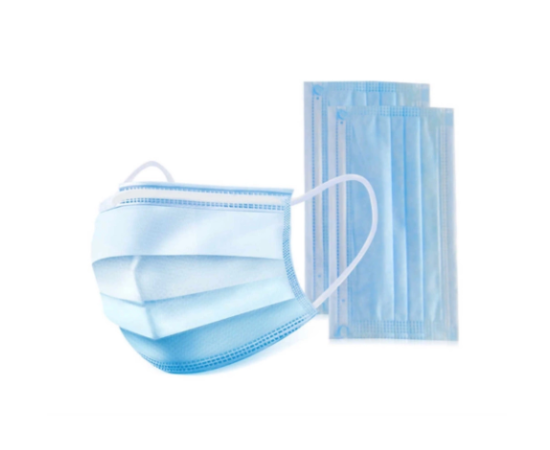 Маска медицинская трехслойная, 50 шт/упак